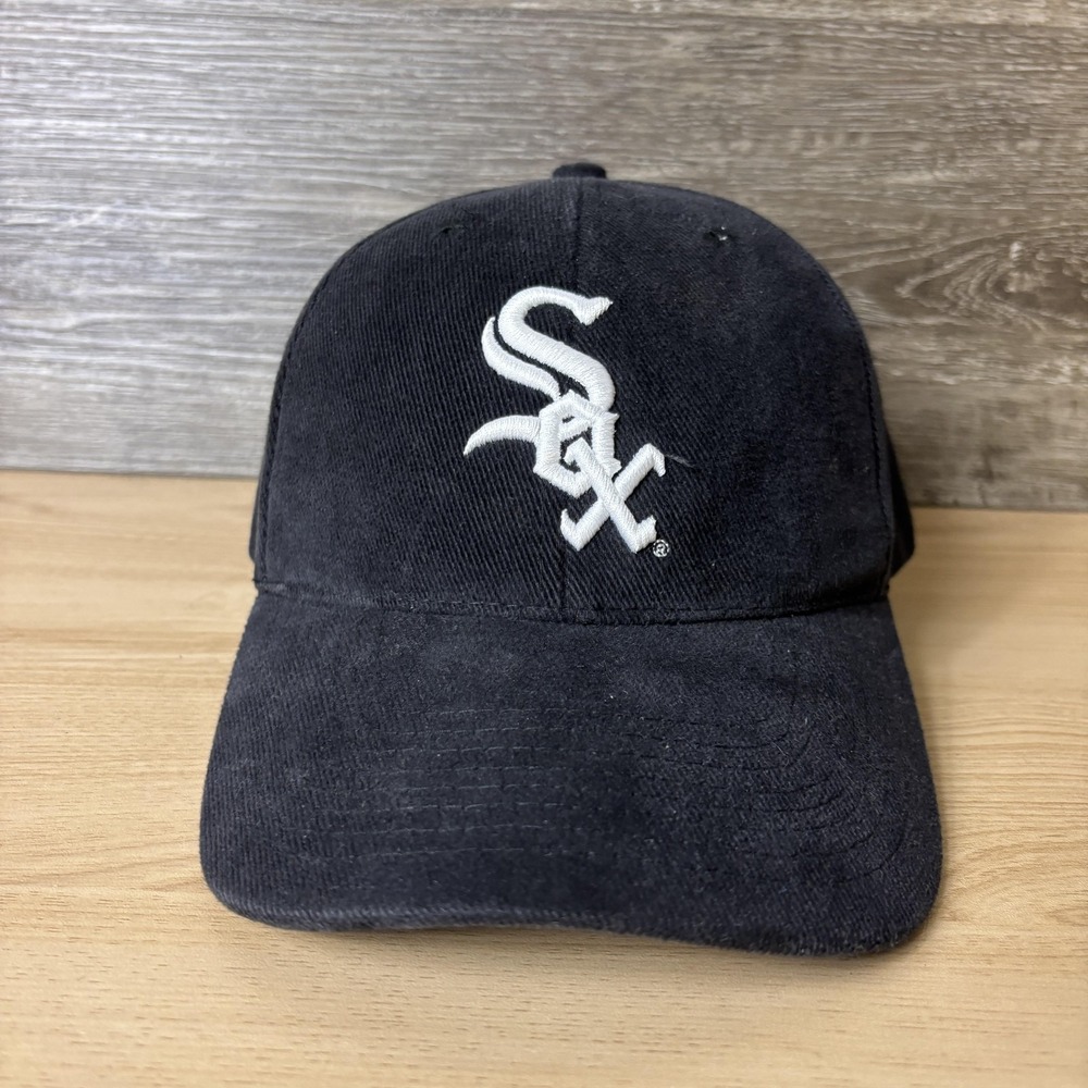 Chicago White Sox Hat Cap Fitted Mens One Size Black MLB Baseball Stretch Fit